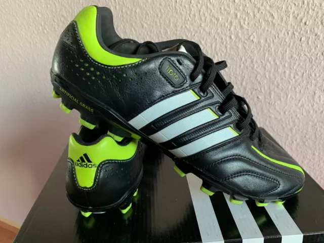 Adidas Adipure 11 Pro AG 42 EU 8 schwarz grün Nocken Kunstrasen Fußballschuhe