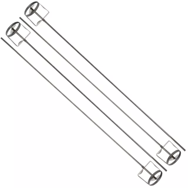 Jiffy Mixer Co. HS-3 1/4" eje mezclador de acero inoxidable 1-2 galones hoja (paquete de 4)