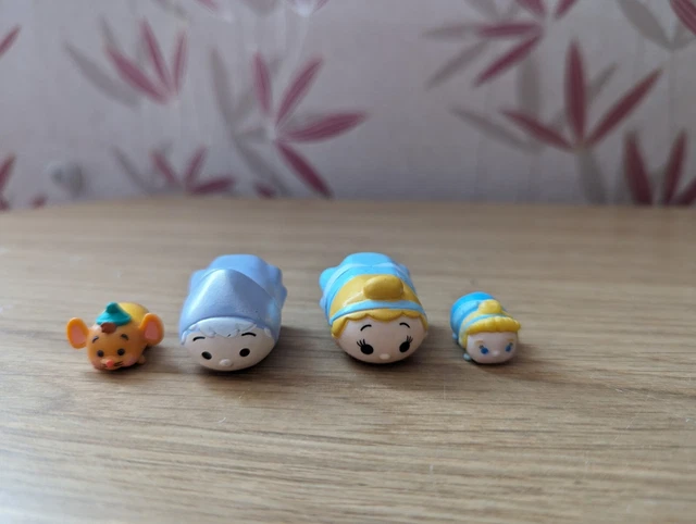 DISNEY TSUM TSUM Cinderella Character Bundle Fairy Godmother Gus X4 6.98 PicClick UK