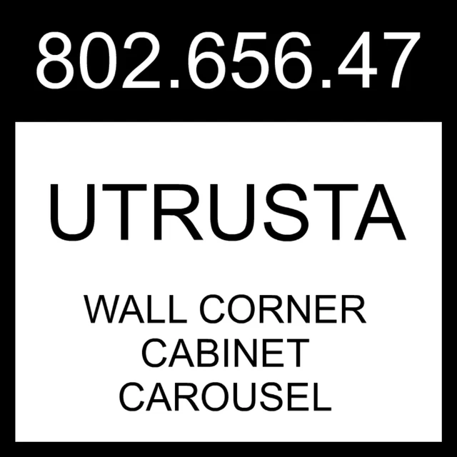 IKEA UTRUSTA Wall Corner Cabinet Carousel   802.656.47