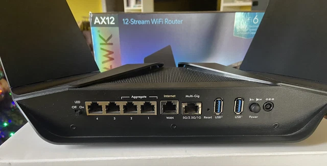 NETGEAR RAX120-100EUS Nighthawk Router AX6000 6
