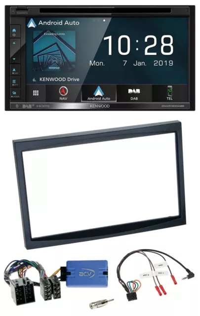 Kenwood DAB TMC USB 2DIN Lenkrad Bluetooth Navigation für Citroen C3 C2 Berlingo