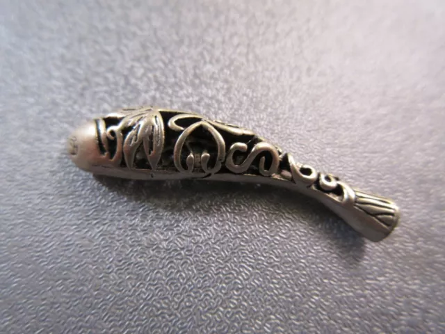 Oriental Koi Fish Mini Brass Charm Connector