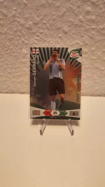 Panini Adrenalyn XL Road to World Cup 2014 Steven Gerrard Fans Favourite England