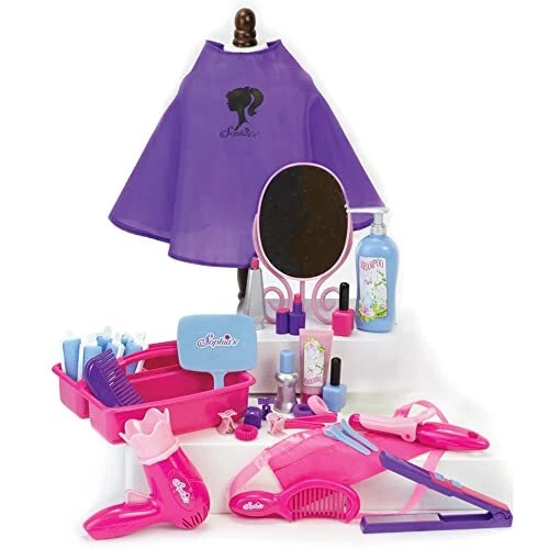 Hair Salon Complete 30 Piece Set with Styling Tools, Hair Ties, Brush,