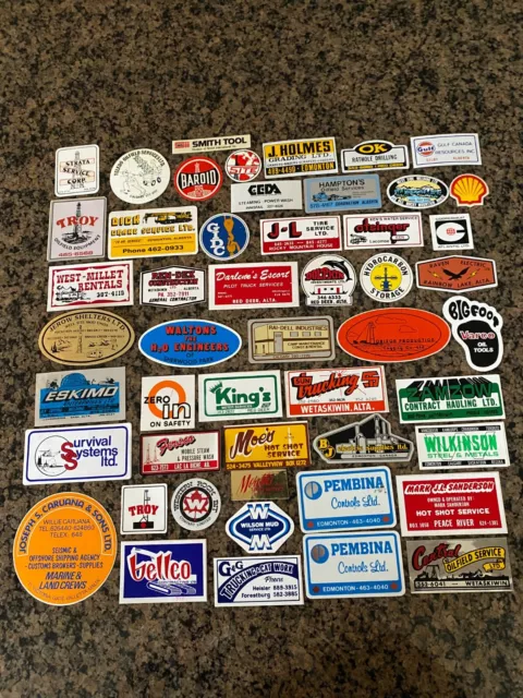 Vintage Oilfield Sticker Collection Lot Of 50 Service Drilling Etc 70S-80S
