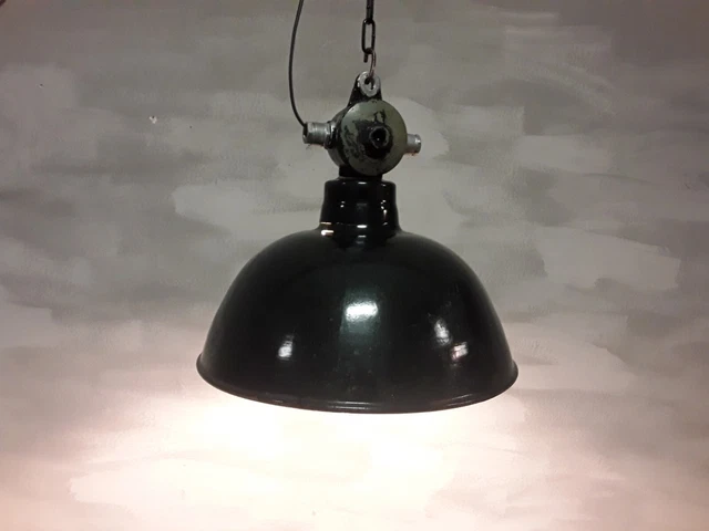 Lampada industriale LBL Leipzig Bauhaus Vintage