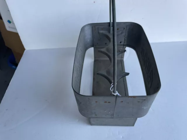 Galvanized 6 Bottle Coca Cola Carrier