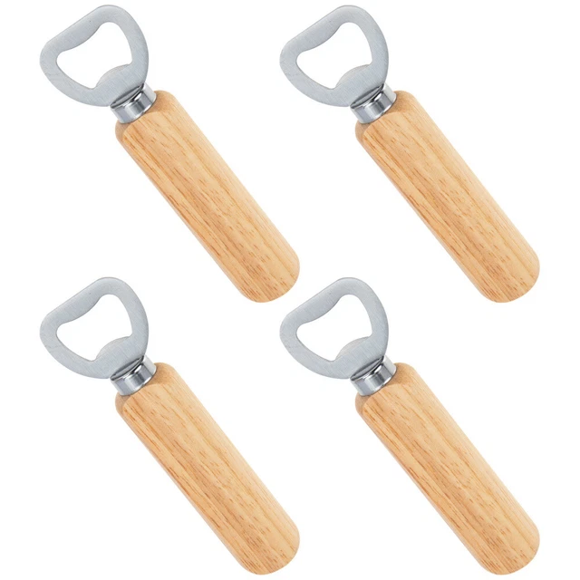 Strumenti manuali cavatappi in legno possono coprire birra legno apribirra cachi metallo