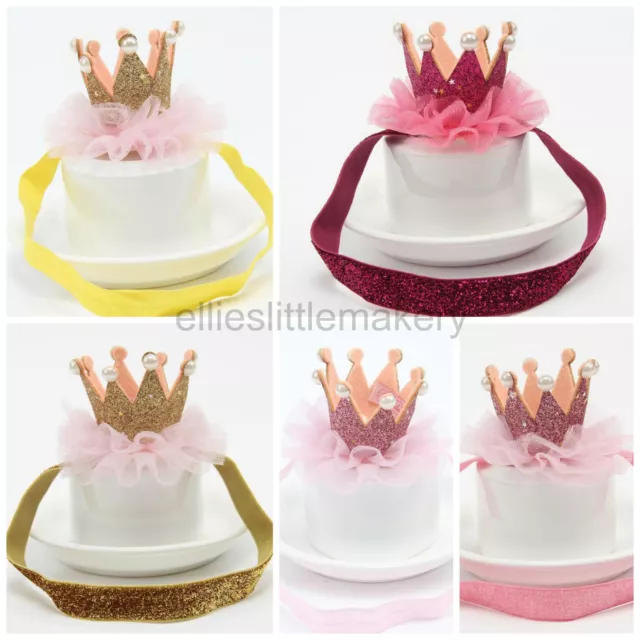 Princess Baby Girls Crown Tiara Headband Hairband Birthday Cake Smash Photo