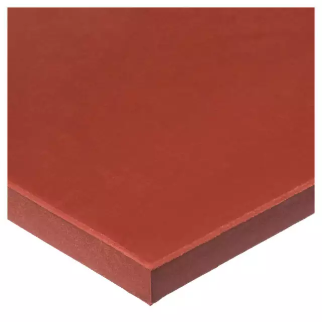GRAINGER APPROVED BULK-RS-S60-8 Silicone Sheet,60A,36"x12"x1/32",Red