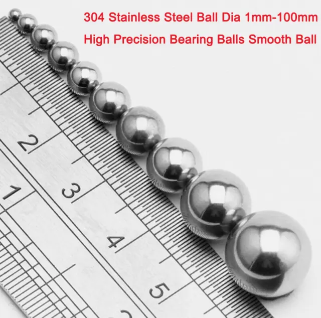 304 Stainless Steel Ball Dia 1mm-100mm High Precision Bearing Balls Smooth Ball