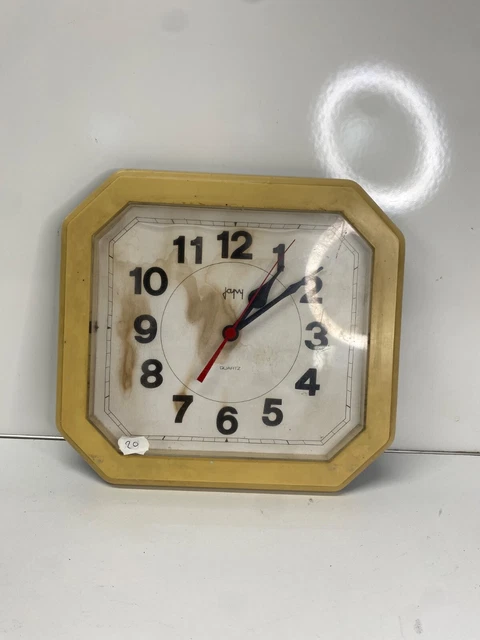 JAPY ELECTRIQUE Horloge murale vintage des années 1970