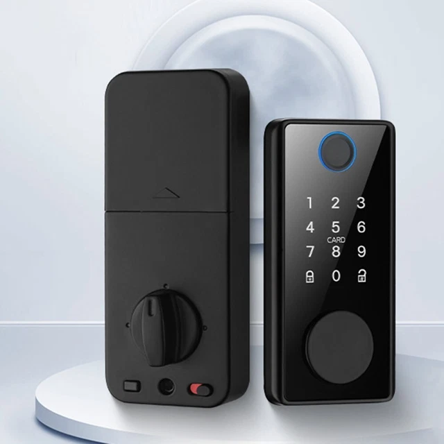 Chiusura Di Sicurezza Per Porta Di Camper, Roulotte E Yacht - Serratura In Lega Di Zinco Con 2 Chiavi, Verniciatura Nera, Adatta Per Spessori Porta 32-38 Mm