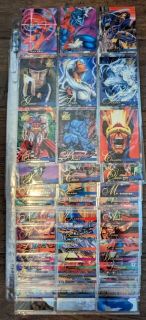 1995 Fleer Flair Marvel Annual Trading Cards Complete Base Set and Chase Sets