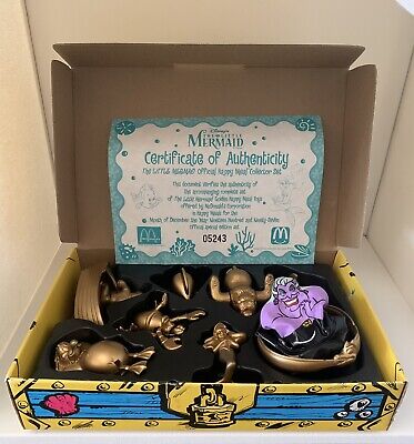the little mermaid golden toy set