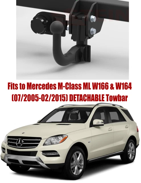 Mercedes ml detachable towbar best sale
