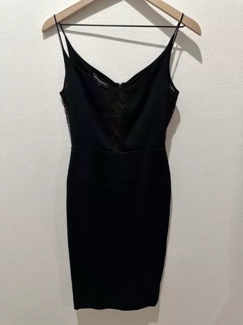 Narciso Rodriguez Black Dress Lace Panel Also Fifty Shades Ana Steele IT38 2
