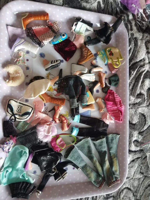 BRATZ doll HUGE Bundle Lot of Clothes, Shoes and Accessories Some VERY RARE