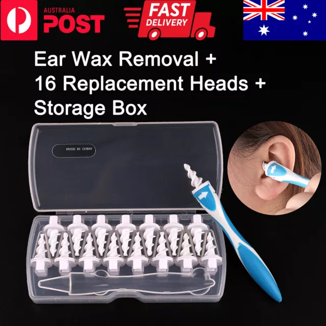 Ear Wax Removal Soft Cleaner Earwax Remover Spiral Safe Tip Tool Cleaner 16 head