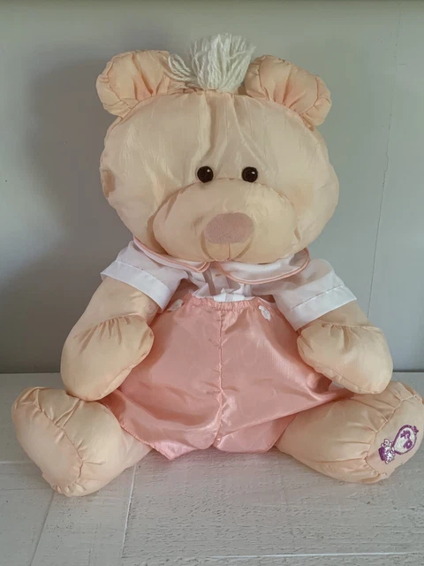 Great Condition! Vintage 1986 Puffalump Peach Bear Fisher Price Romper