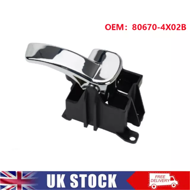 UK Right Interior Door Handle For Nissan Navara D40 Pathfinder R51 80670-4X02B