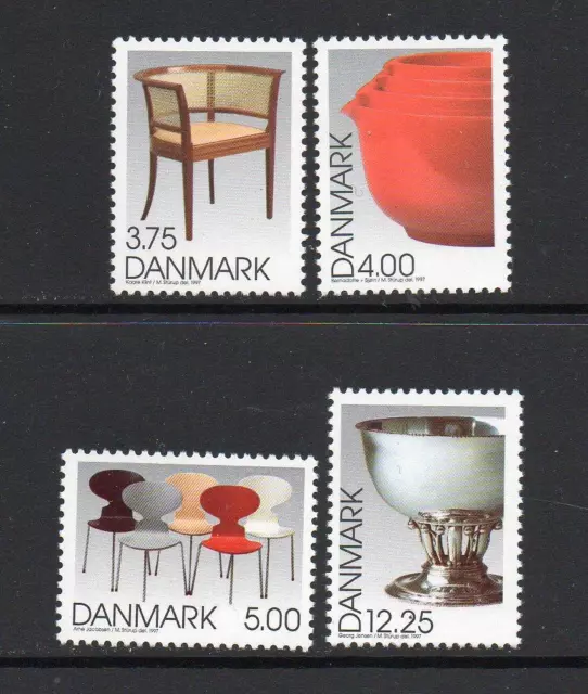 Denmark Mnh 1997 Sg1127-1130 Danish Design