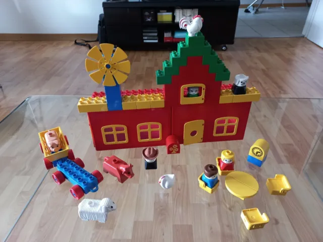 Grand baril Lego Duplo Ferme - jouets rétro jeux de société figurines et  objets vintage