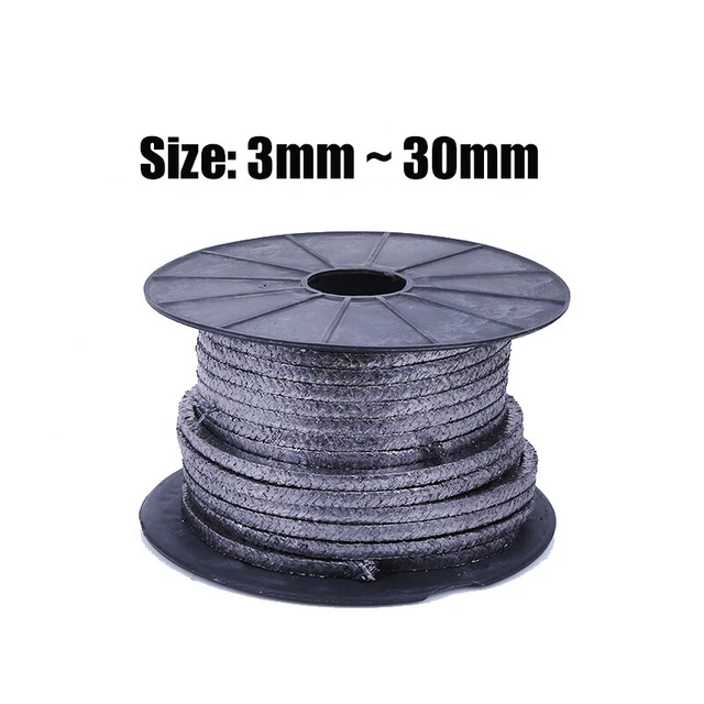 Gland Packing Graphite Shaft And Stem Usage Rope Sealing Various Sizes 1 Meter