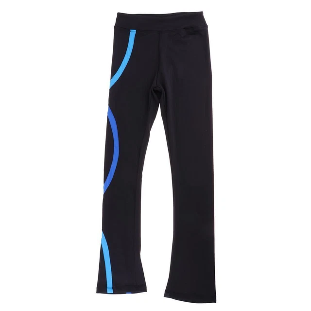 Collants De Patinage Pantalon Rayé En Spirale Pantalon De Skate Skinny Bleu