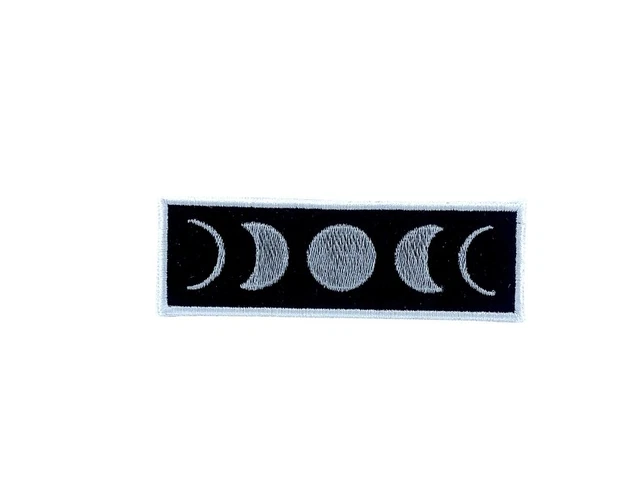Patch aufnaher aufbugler applikation bügelbild mond phase