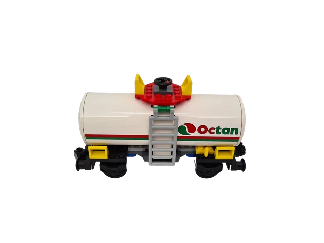 P6) LEGO TRENO Città Ferrovia Vagone per Container Motoslitta 60198