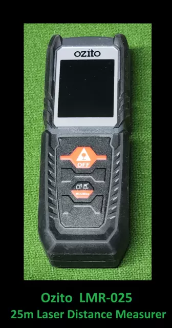Ozito 25m laser discount distance measurer
