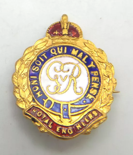 Ww1 / Wwi Military Enamel Sweetheart Brooch - Royal Engineers