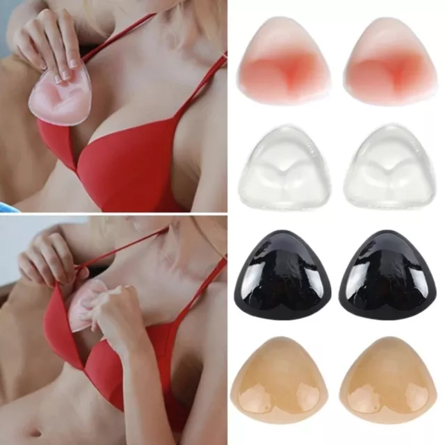 Women Patch Bikini Inserts Push-Up Sticky Bra Silicone Bra Breast Pads Bra Cup