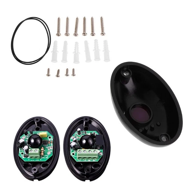 1 par de detector fotoeléctrico de haz alarma sensor barrera puerta ventana