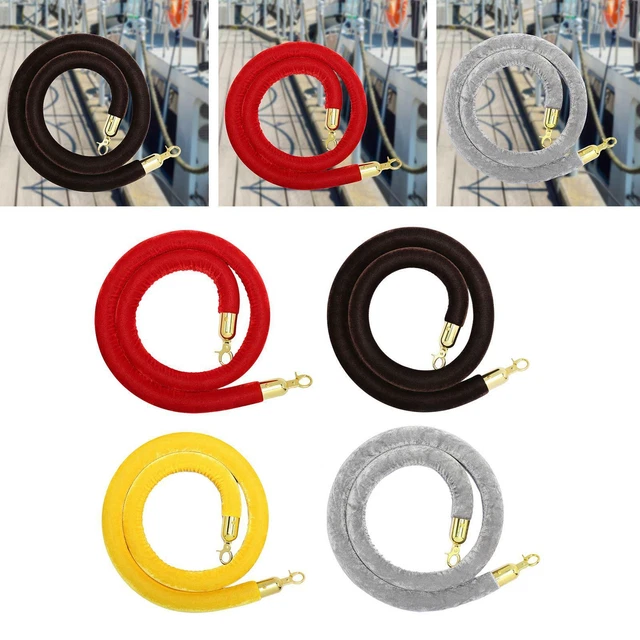 Queueing Line Rope QUEUE LINE BARRIER Rope 1. with Stainless Steel Hooks for Celebration £ ...