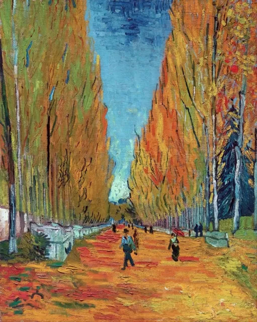 Lallee des Alyscamps Painting by Vincent van Gogh Reproduction