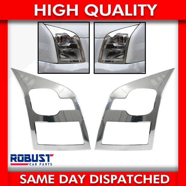 ROBUST 4pc Chrome Headlight & Grill Covers For Ford Transit Mk7 (2006-2014)