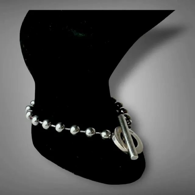 Gucci Ball Chain Silver 925 Toggle Closure Bracelet Jewelry Accessories Unisex