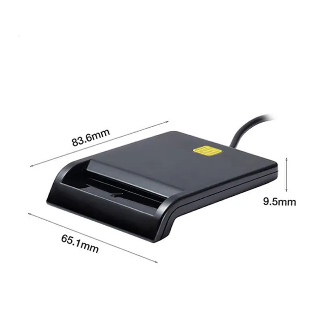 USB 2.0 Smart Card Reader Memory For ID Bank Electronic SIM/CAC Card Adapter