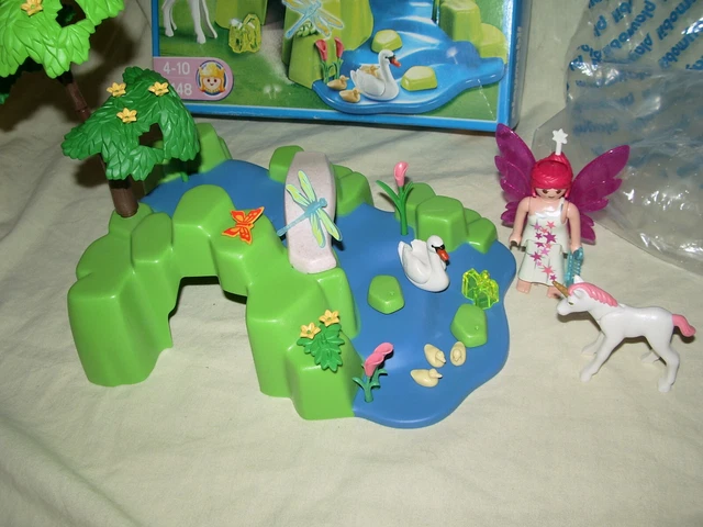 Lot Playmobil Jardin De Fées 4148 - Inclut Château, Reine, Lac, Etc. (occasion, Référence 2533)
