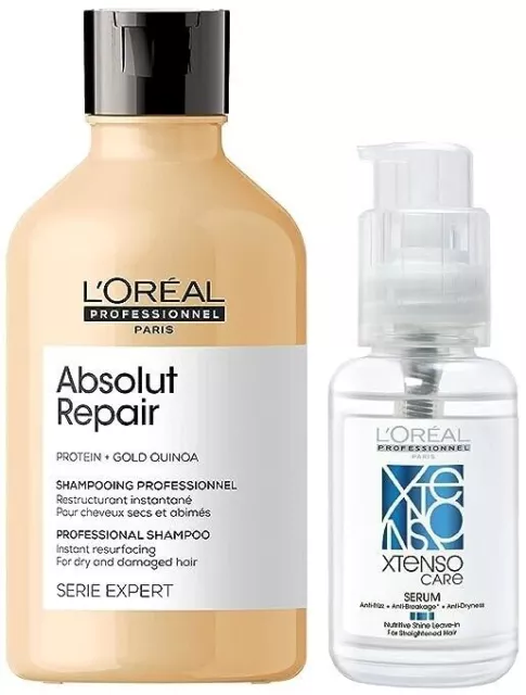 LOréal Professional Absolut Repair Shampoo 350ML Protein Gold Dry hair Pack...