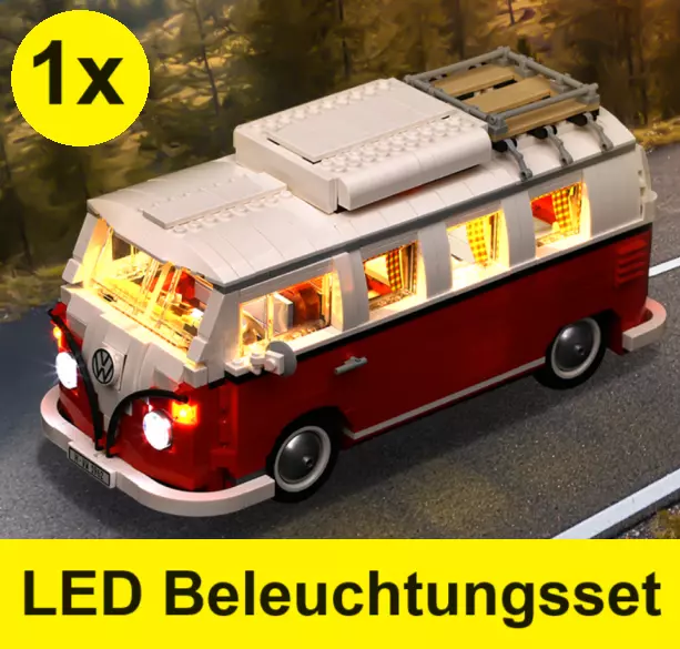 LED Beleuchtungsset für Lego VW Bus T1 Akku Box 10220 Campingbus Creator Expert