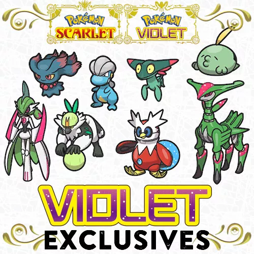 Choose Your Pokemon Violet Exclusive Paradox Pokedex Shiny Charm Exclusives SV