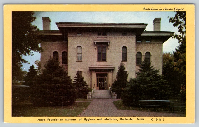 c1960s Mayo Foundation Museum Hygiene Medicine Rochester MN Vintage Postcard