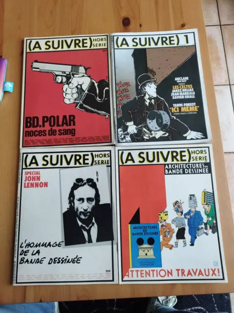 Lot De 4 hors série de la revue  A SUIVRE  + Le Numéro 1