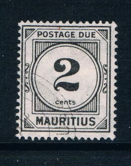 Mauritius 1966 - 2¢ Postage Due - Black - SC J8 [SG D8] USED - P5
