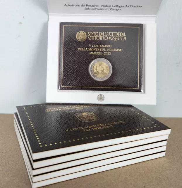 Coffret 2 Euros Commémorative Vatican 2023 BU Perugino