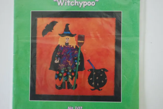 Aplique de Edredón Patrón de Edredón Witchypoo Bruja de Halloween No 102
